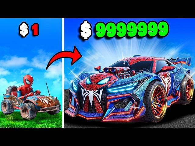 $1 to $1,000,000 SPIDERMAN Cars