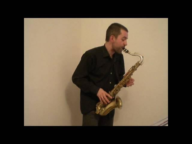 C-Melody Saxophone MARTIN "HOME MODEL" playing Bach