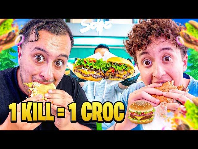 1 KILL = 1 CROC dans notre BURGER ! (dans un Restaurant)