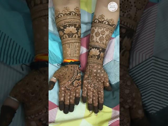 bridal mehndi design #bridalmehndi #mehandi #youtubeshort #fullhandmehndidesign #viral