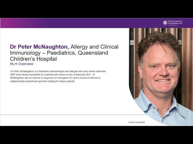04 Dr Peter McNaughton - HLH Overview