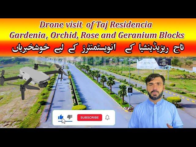 Drone visit  of Taj Residencia Gardenia Orchid Rose and Geranium Blocks