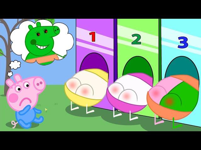 George Pig Turns Into a Zombie! Can Peppa Save Him? ‍️‍️ | Peppa Pig Funny Animation