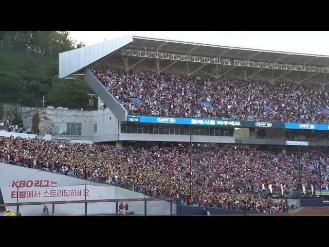 [한국시리즈] KIA타이거즈 빨강 노랑 머플러 응원 (오른쪽 왼쪽, 나성범, 소크라테스, 이창진, 김도영 타석)