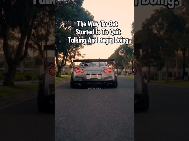 The way to get started is to quit talking and begin doing. #shortsfeed #shortsvideo #motivational