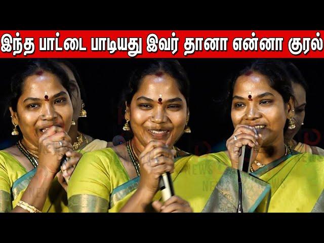 Singer Meenakshi Ilayaraja Superb Speech in Folk Marley records launch Press Meet | Anthony Daasan