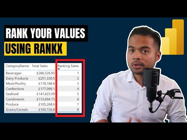 Rank your values using RANKX DAX Function in Power BI // Beginners Guide to Power BI in 2021