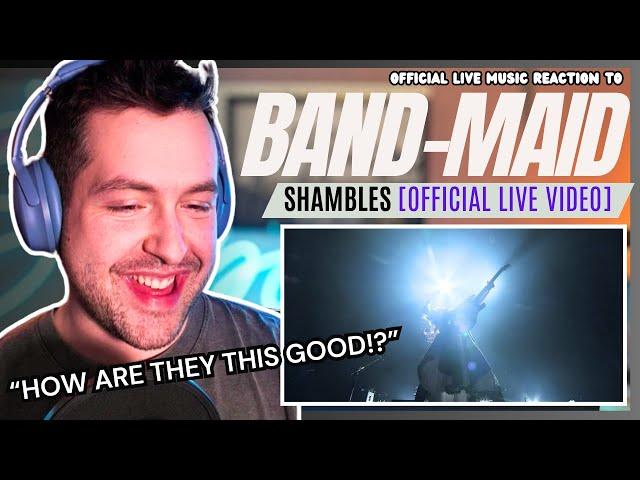 J-rock fan's REACTION to BAND-MAID / Shambles (Official Live Video)