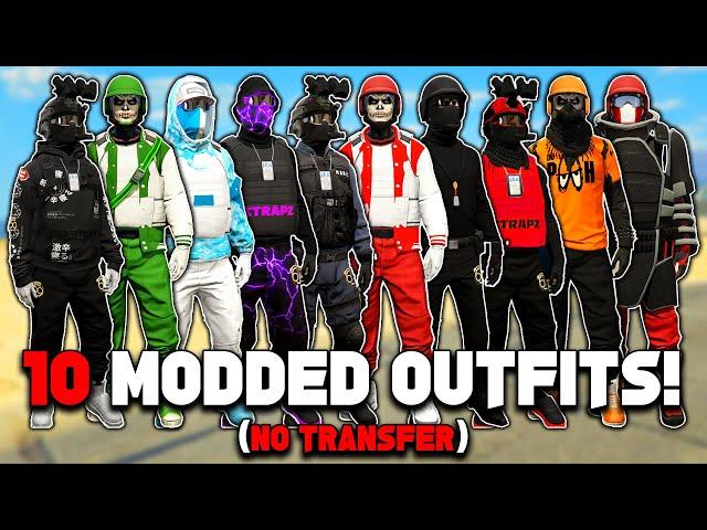 How To Get 10 GTA 5 Modded Outfits No Transfer Glitch!