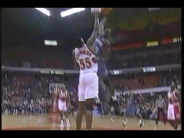 Chris Carr DUNKS On Mutombo (1997)