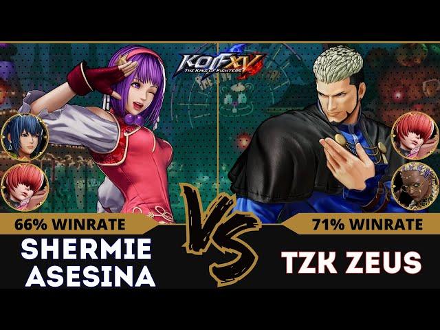 KOFXV⭐SHERMIE ASESINA (Leona/Athena/Shermie) vs TZK ZEUS (Shermie/Goenitz/Dolores)⭐Ranked Match10/24