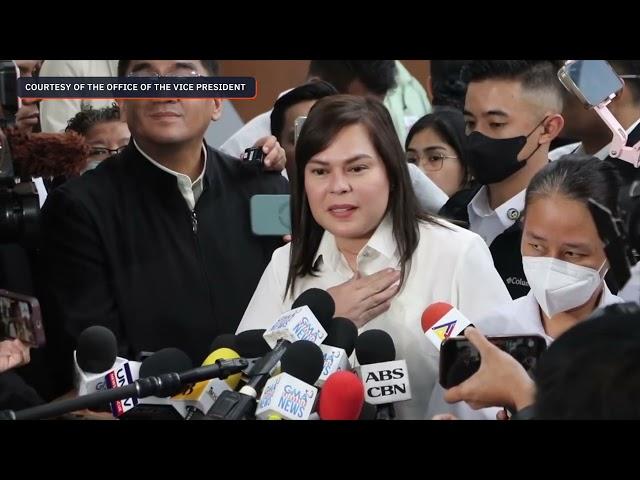 WATCH: Sara Duterte holds a press conference after Marcos addressed her threats