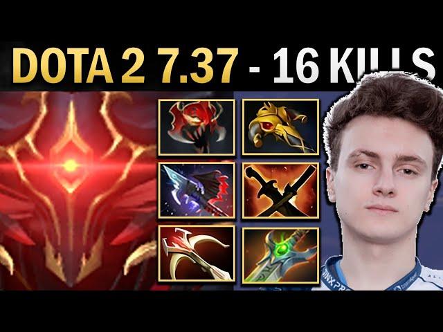 Shadow Fiend Dota 7.37 Miracle with 16 Kills and Daedalus - TI14