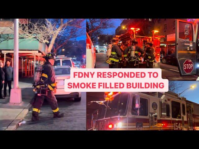 FDNY Respond To Smoke Filled APT