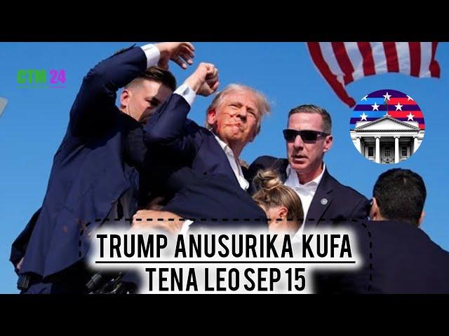 DOLD TRUMP MAISHA YAKE YAPO HATARINI ANUSURIKA TENA KUAWAWA MARA PILI LEO, AMEFYATULIWA RISASI Sep15