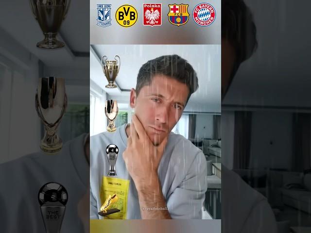 Lewandowski Team Cups, Lech Poznań,  Dortmund, Poland, Barcelona, Bayern Munich #lewandowski #shorts