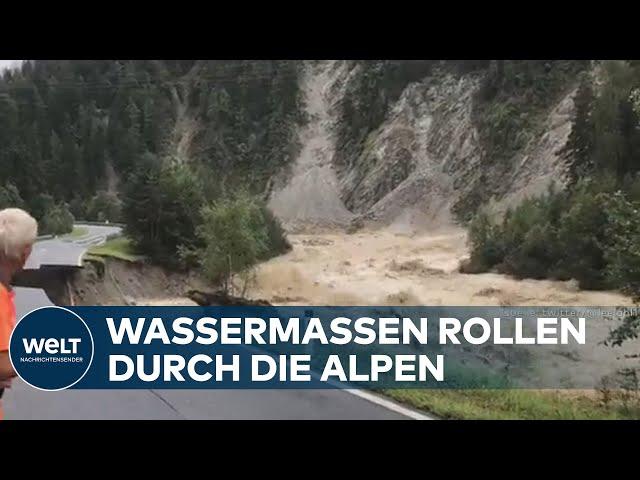 HEFTIGE UNWETTER: Wolkenbrüche und Hagel - Land unter in Österreich und Norditalien