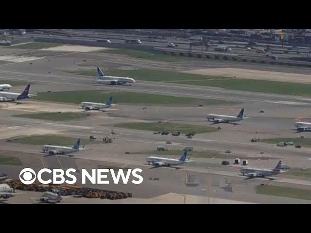 Flight delays at Newark airport as labor shortages persist