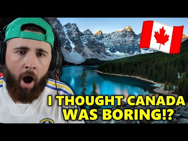 AMERICAN Reacts to AMAZING Places to Visit in CANADA! *Niagra Falls??*