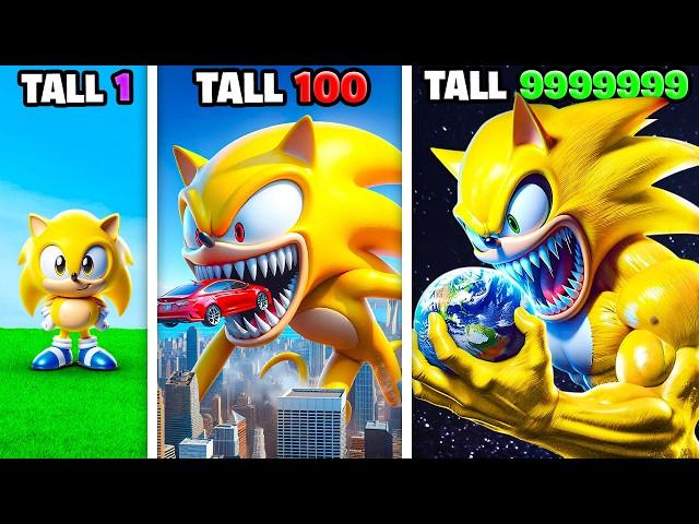 Shortest To TALLEST SUPER SONIC In GTA 5!