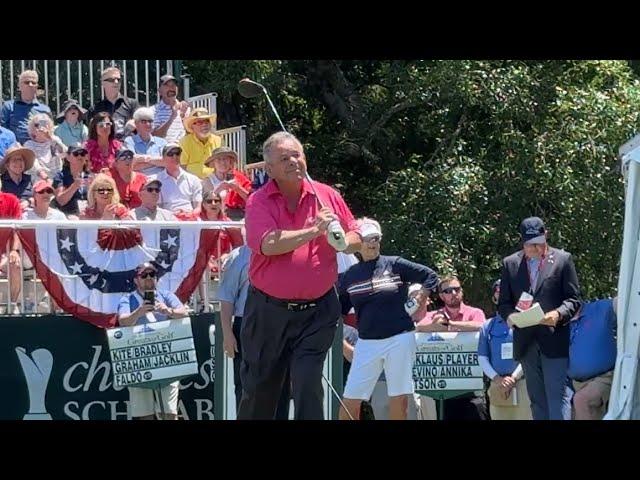 Tony Jacklin Golf Swing At 80 Years Of Age