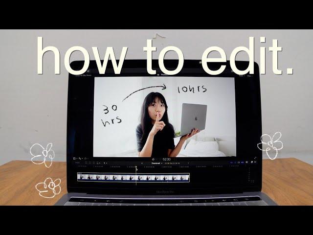 how to edit *aEsTHetic* vlogs (FULL workflow + tips to save time) beginner friendly