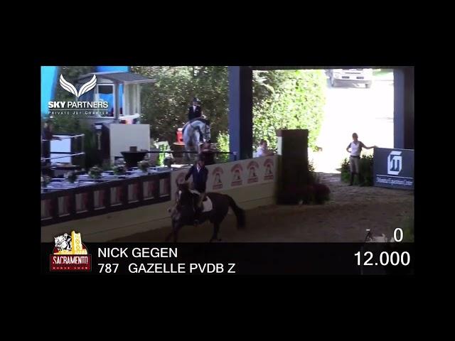 Gazelle Pvdb Z Sacramento 1.30m Jump off 2nd place