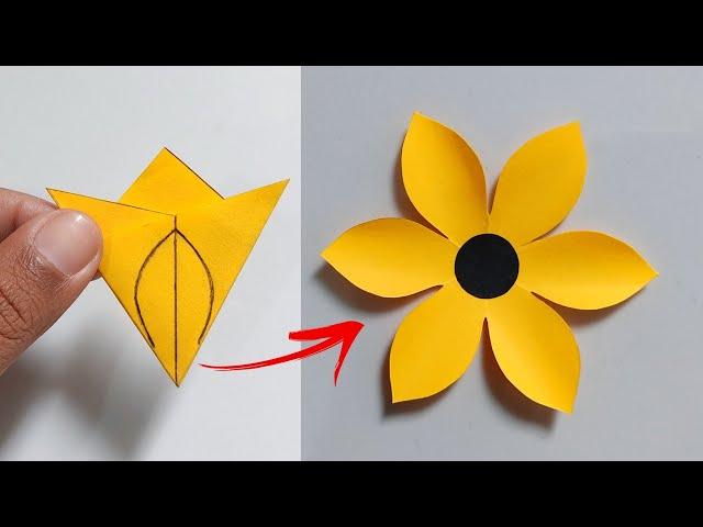 Very Easy Paper Flower Craft | Paper Flower Making Step By Step | How To Make Paper Flower