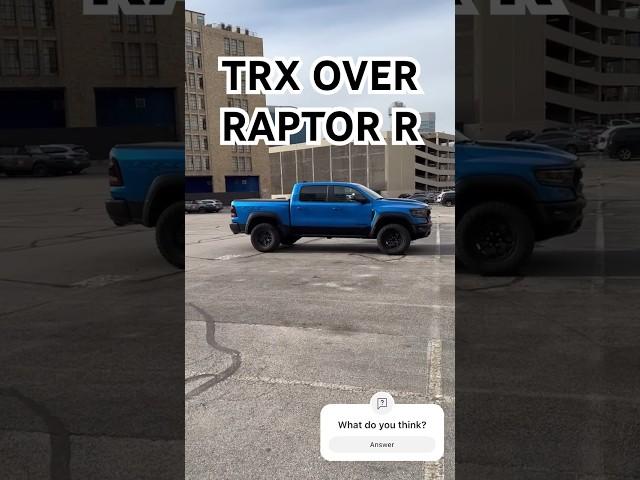 TRX OVER RAPTOR R #forrestsautoreviews #ford #raptor #ram #trx #thejackingpoint