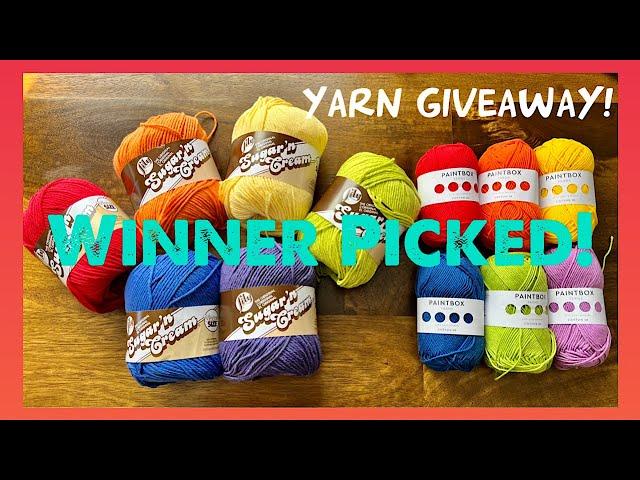 Winner Picked! Paintbox + Lily’s Sugar n Cream Rainbow Cotton Yarn Giveaway / Review #yarn #crochet