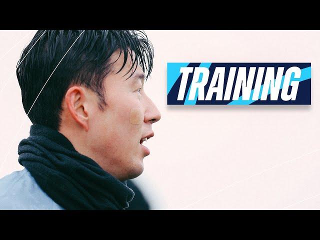 TOTTENHAM HOTSPUR TRAINING AHEAD OF LUTON TOWN PREMIER LEAGUE CLASH!