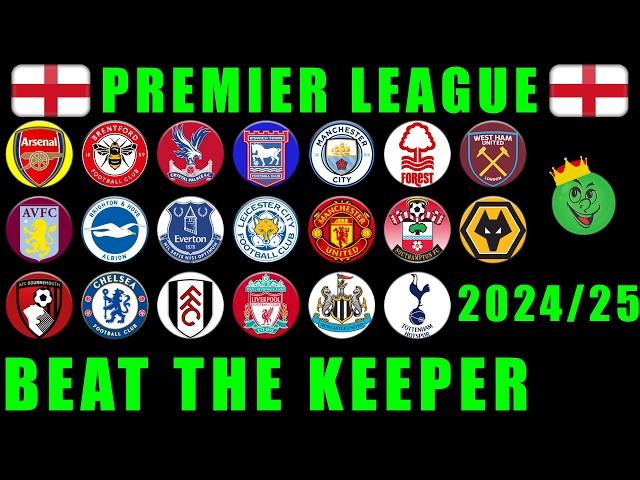 Premier League 2024/25 - Beat The Keeper Marble Race / Marble Race King