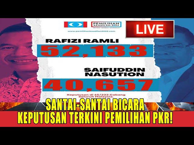 [[LIVE]] TAHNIAH RAFIZI RAMLI TIMBALAN PRESIDEN YANG BARU! KEPUTUSAN TERKINI PEMILIHAN PKR!