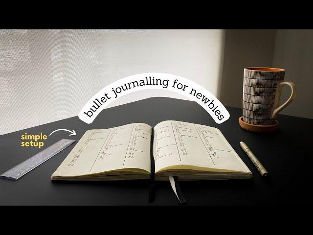 EASY bullet journal setup for organization & mindfulness