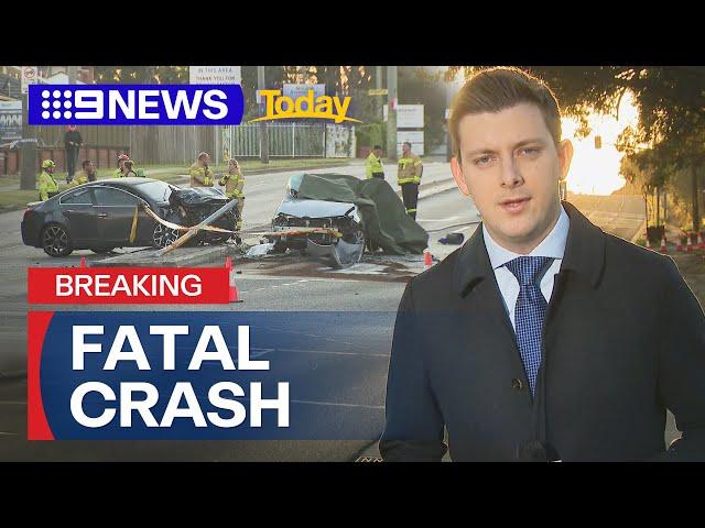 Police shutdown Great Western Highway after deadly crash | 9 News Australia