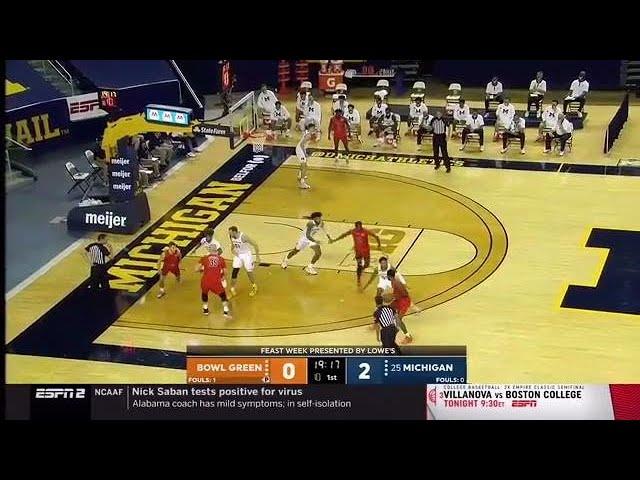 Bowling Green at Michigan | B1G Basketball | First Half Highlights