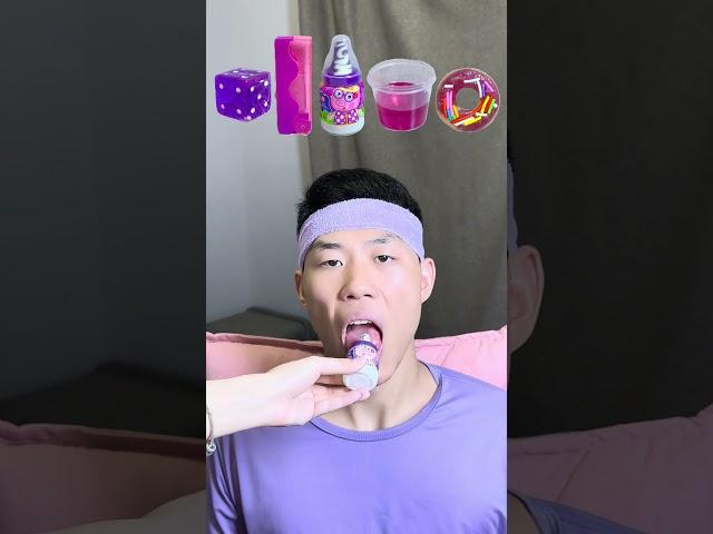 🟣🟪[ASMR]|  Purple-themed Mukbang | Perfect for Sleep#immersive #asmr