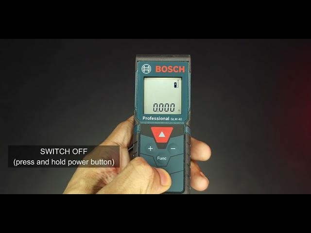 Bosch Distance Meter (GLM-40) - How to Change Units