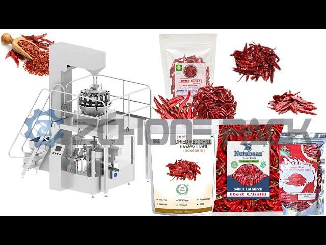 Dry pepper packaging machine: automatic granule packaging machine + multi-head weigher