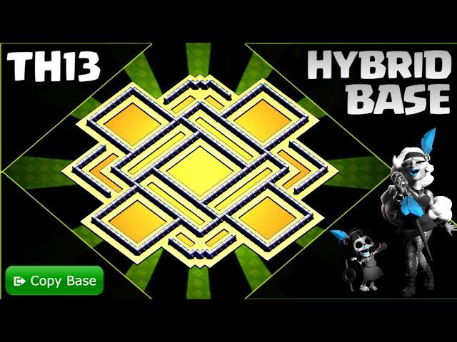 Best TH13 Base Layout : Strong Defense and Resource Protection! TH13 Base - Clash of Clans #1277