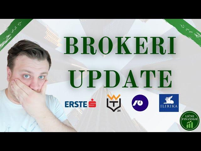 Brokeri update - Erste Web aplikacija, Tradewin-NLB, prenos na IBKR, Ilirika Safekeeping Fee