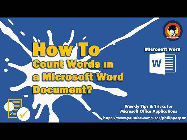 How To Count Words in a Microsoft Word Document?