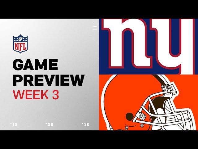 New York Giants vs. Cleveland Browns | 2024 Week 3 Game Preview