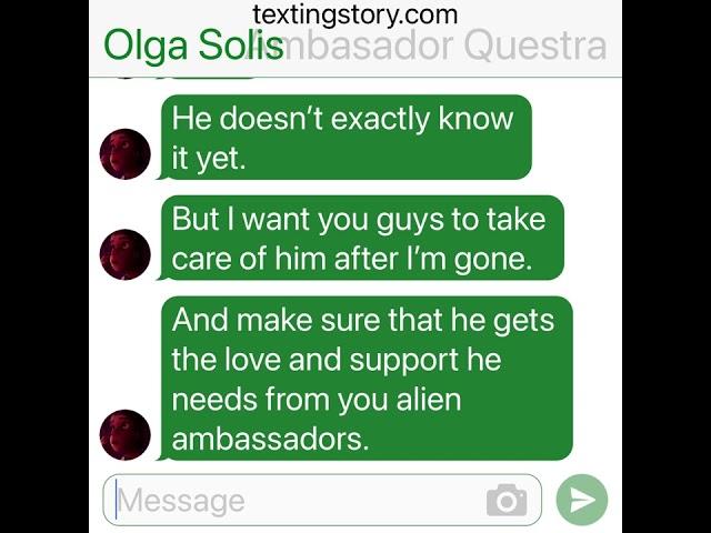 Olga talks to Questra about her forwarding adoption to Elio