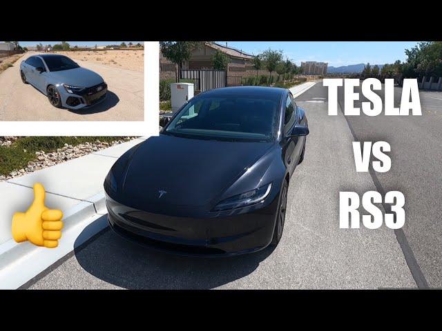 Here's why my 2024 Tesla Model 3 is BETTER than my Audi RS3..