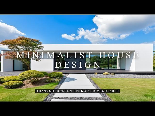 Zen-Inspired Meets Innovation: Minimalist House Design for a Tranquil Modern Living and Comfortable