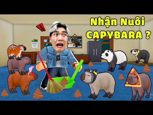 Huy Lơ Nhận Nuôi Gia Đình CAPYBARA Siêu Báo Thủ Cực Bựa Trong Roblox ?