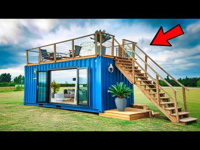 Man’s DIY Container Home with Rooftop Terrace Looks Straight Out of a Designer’s Dream!