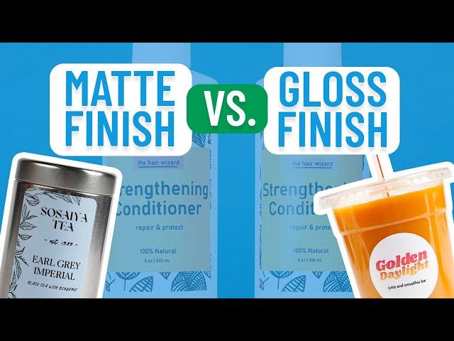 Matte Finish vs. Gloss Finish | Smith Corona Labels