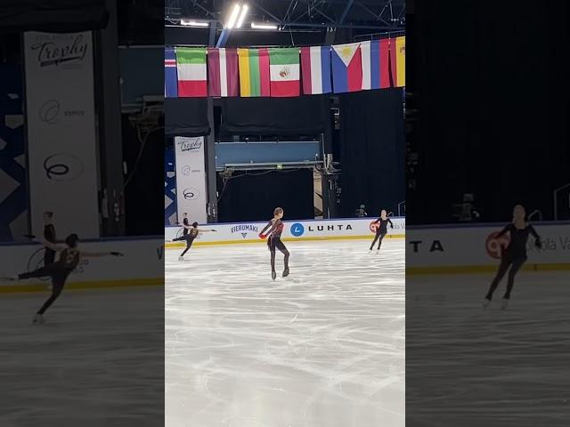 Камила Валиева / Kamila Valieva - Finlandia Trophy 2021, прогон ПП на тренировке